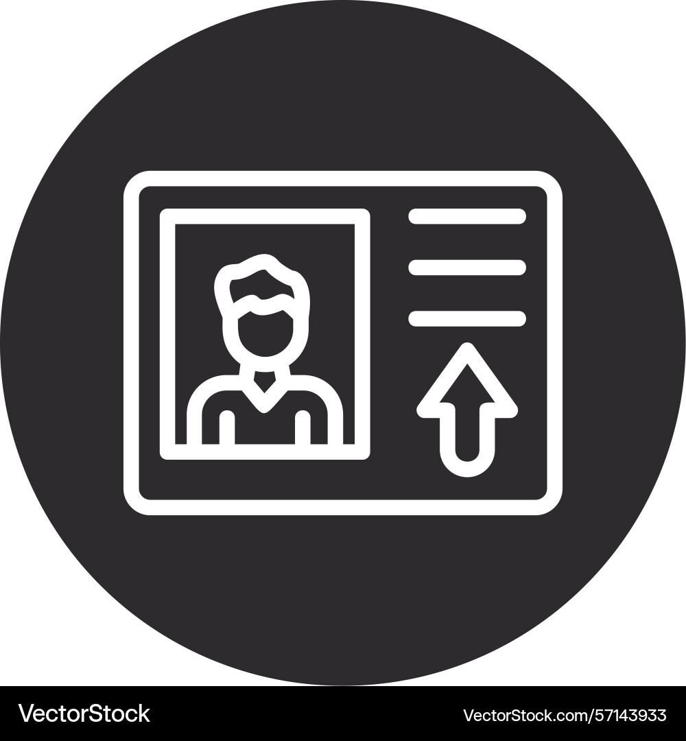 Intercom inverted circle black Vector Image