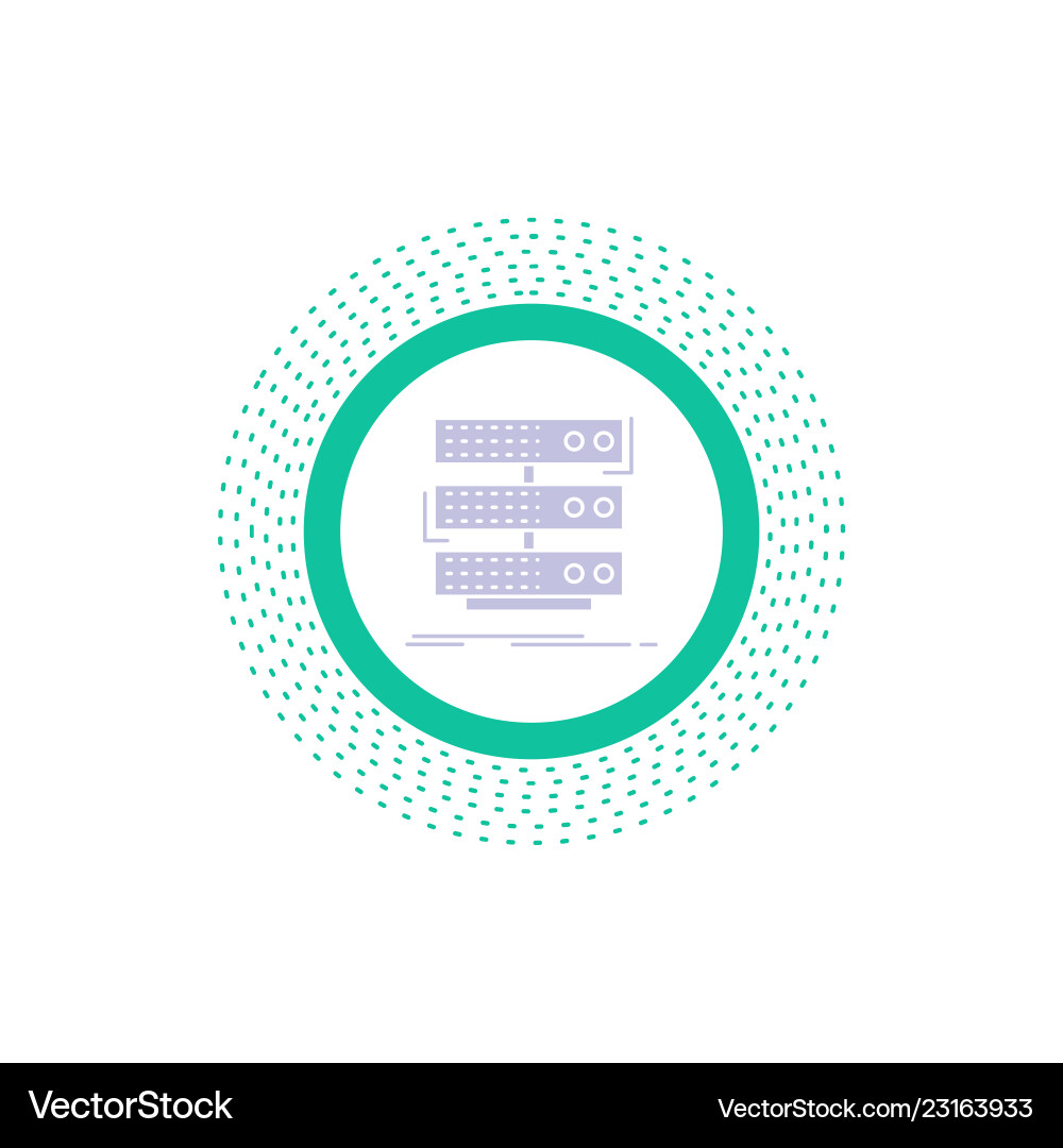 Server Storage Rack Data Center Icon Vector Image