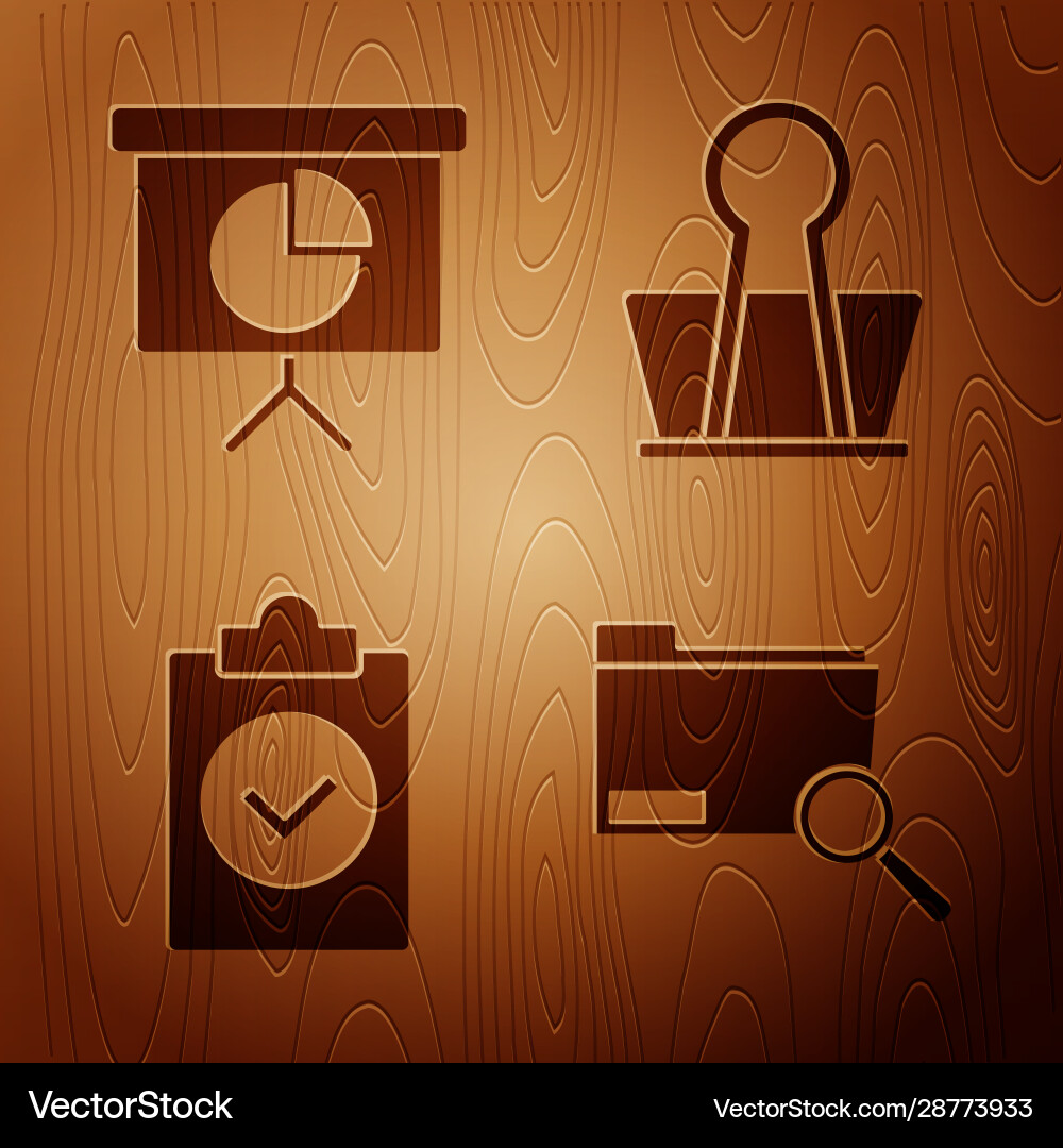 Set search concept with folder presentation Set search concept with folder presentation vector image