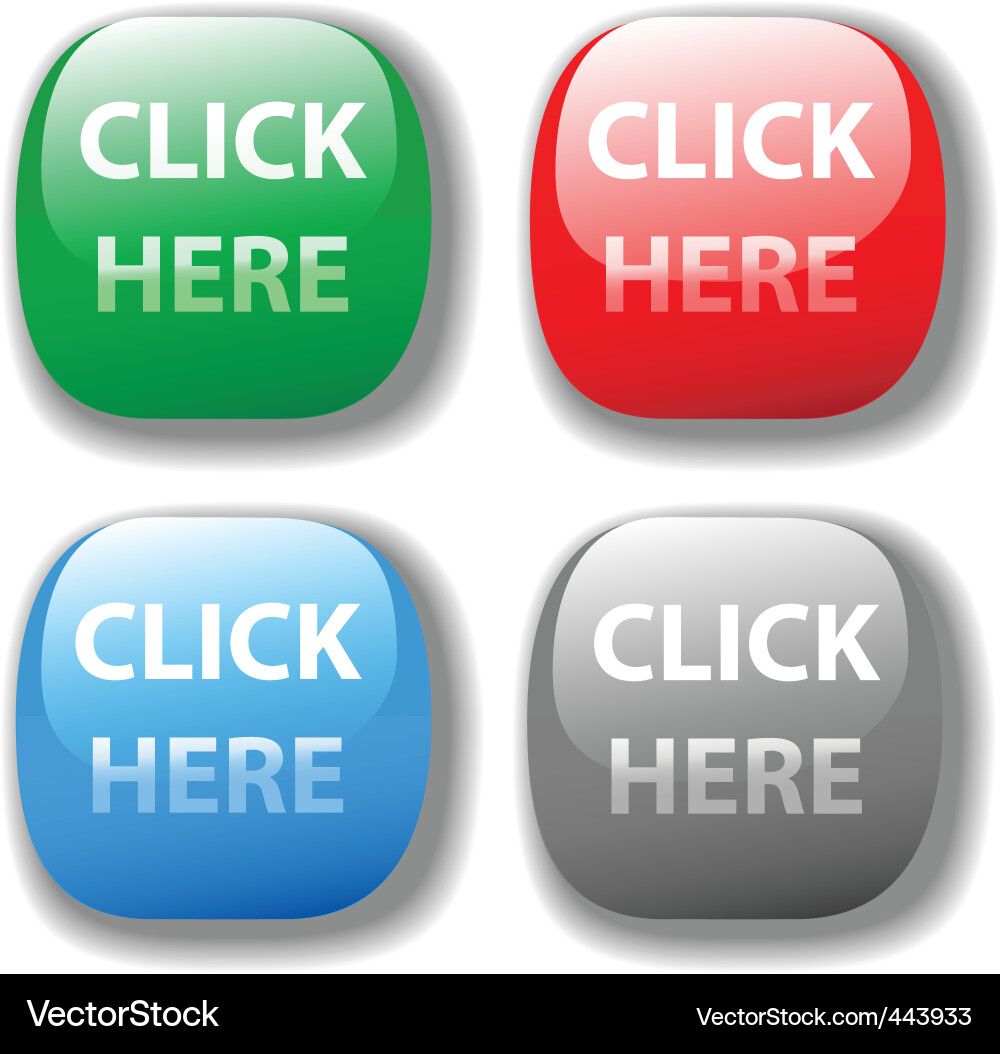 Website Buttons Collection vector image