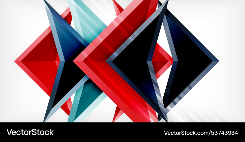 Abstract background color triangles and arrows Abstract background color triangles and arrows Vector Image
