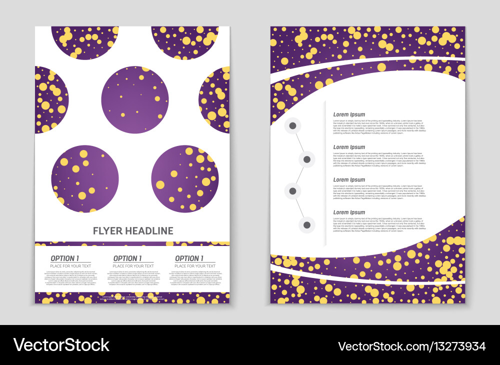 Abstract layout background set for art Vector Image