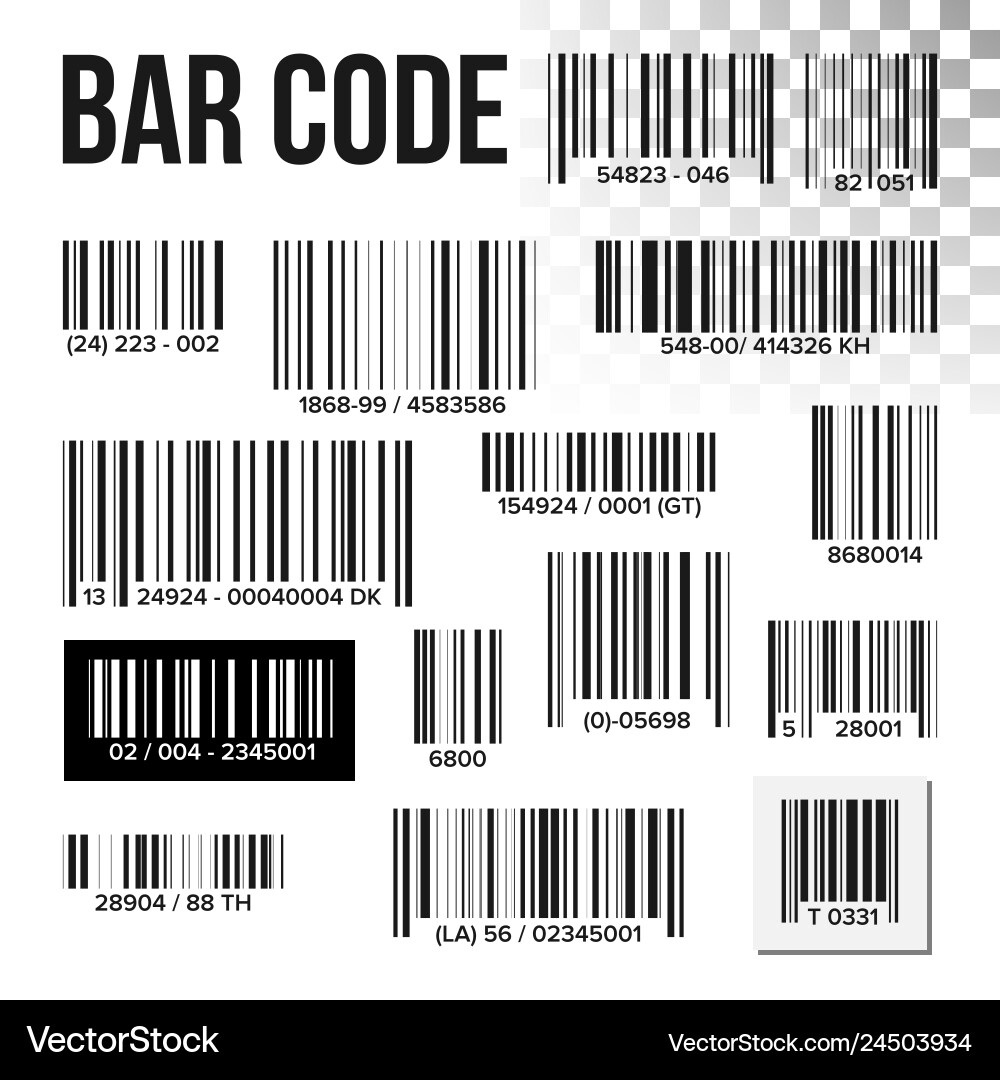 Bar code set price scan product label Bar code set price scan product label vector image