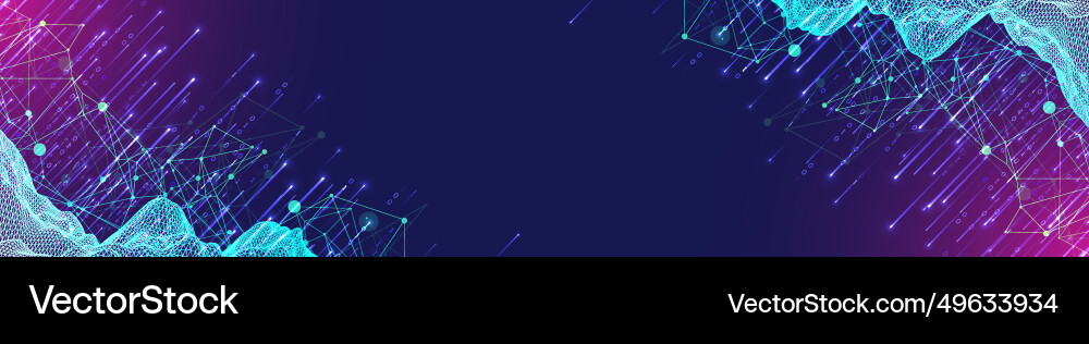 Big data abstract digital futuristic wireframe Big data abstract digital futuristic wireframe vector image