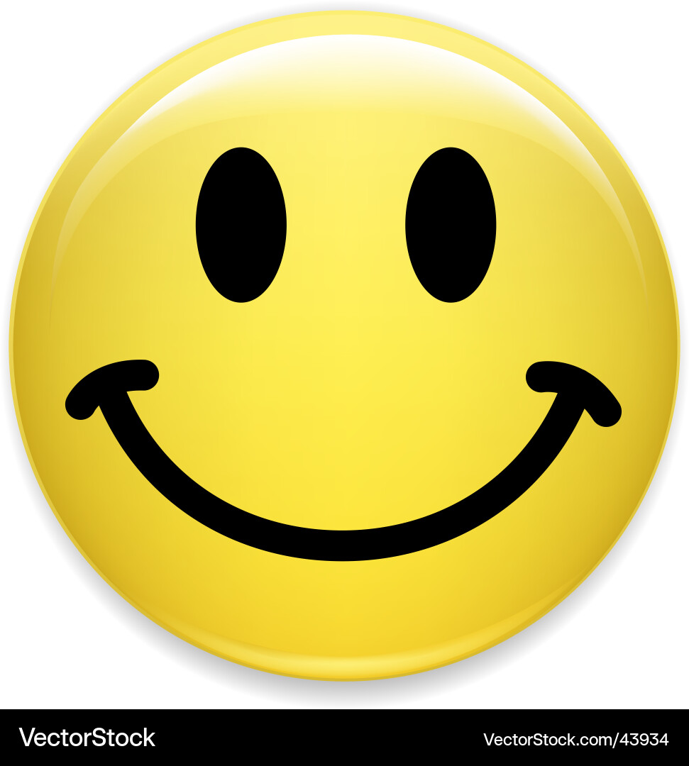 Classic Smiley Face Icon Vector Image