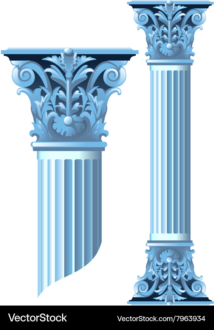 Classical Stone Columns vector image