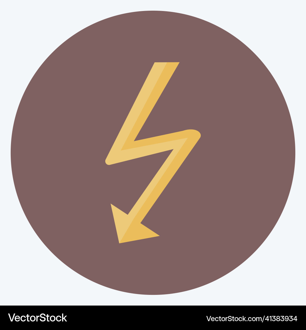 Flash icon in trendy flat style isolated on soft Flash icon in trendy flat style isolated on soft Vector Image