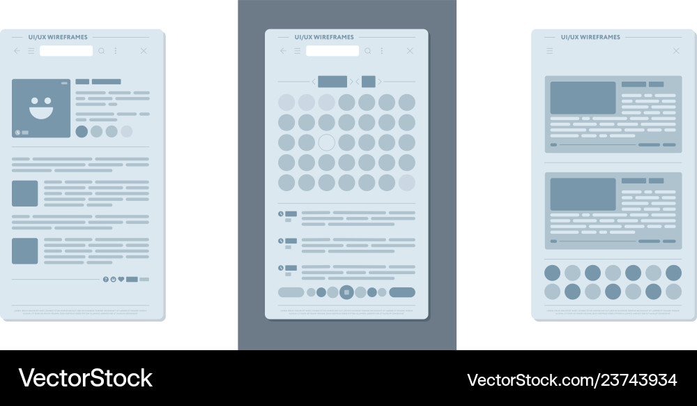 Minimal design of user interface Minimal design of user interface vector image