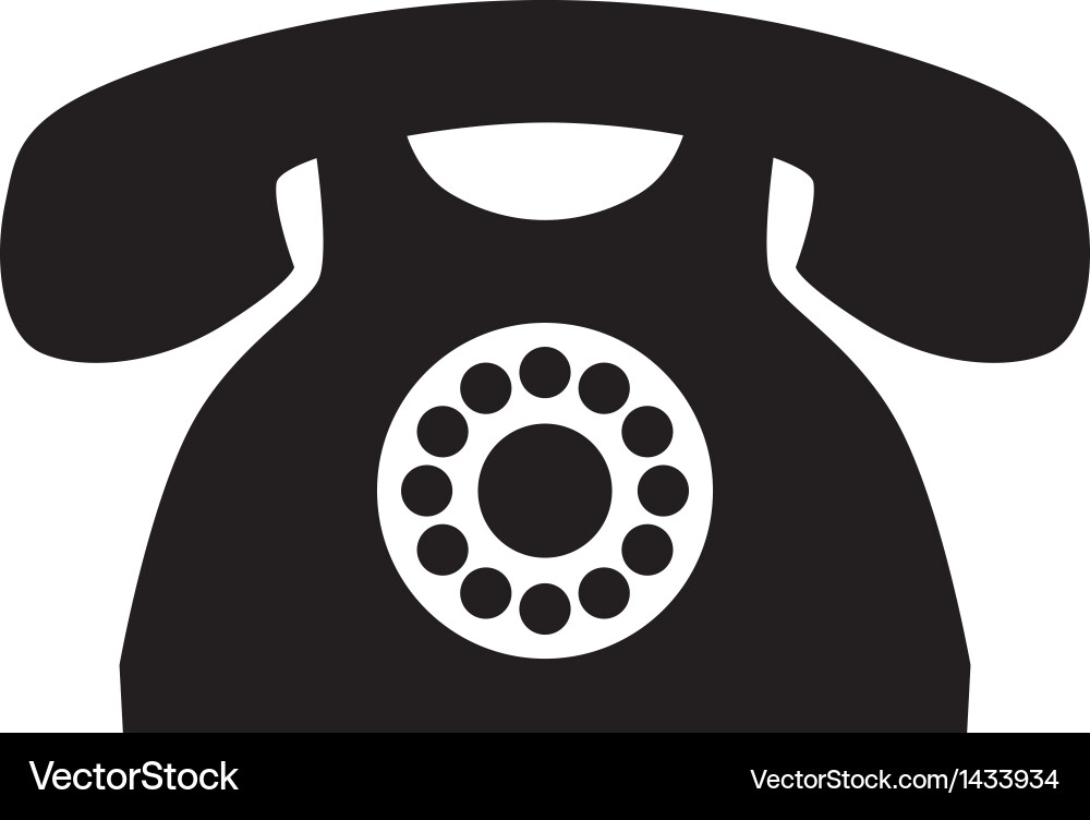 Old phone Royalty Free Vector Image - VectorStock