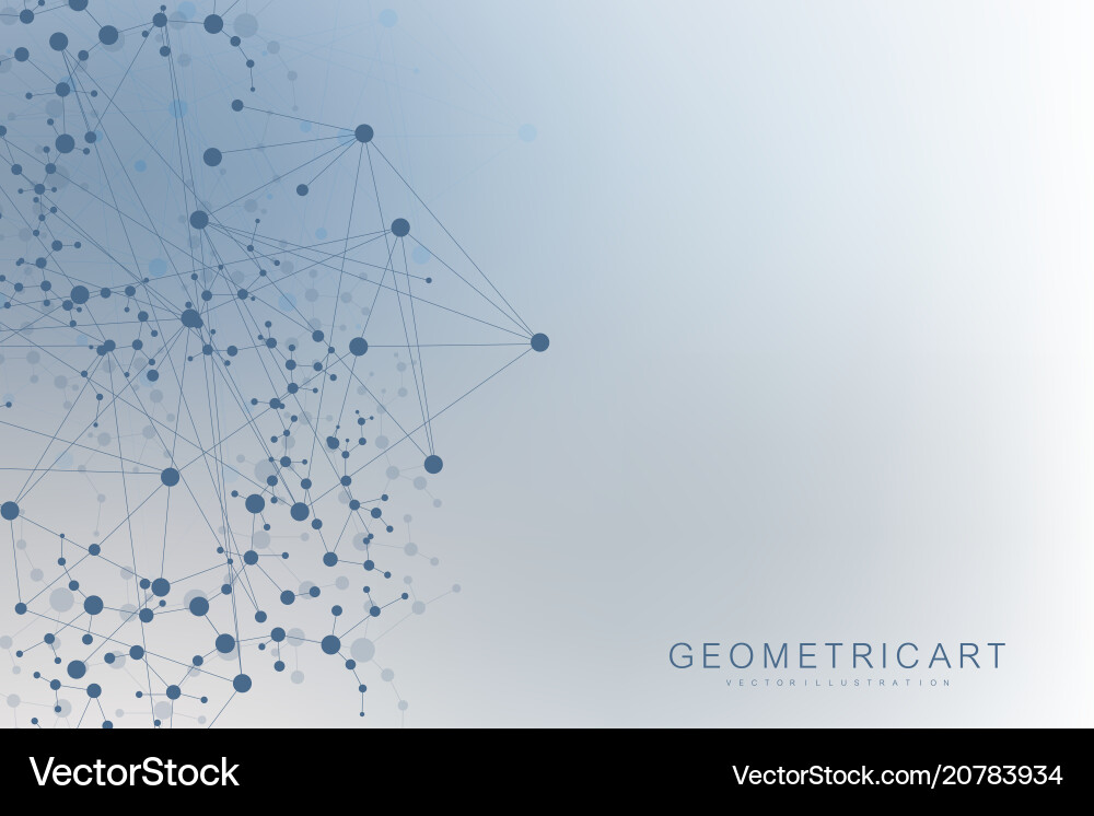 Structure molecule and communication dna atom Structure molecule and communication dna atom vector image