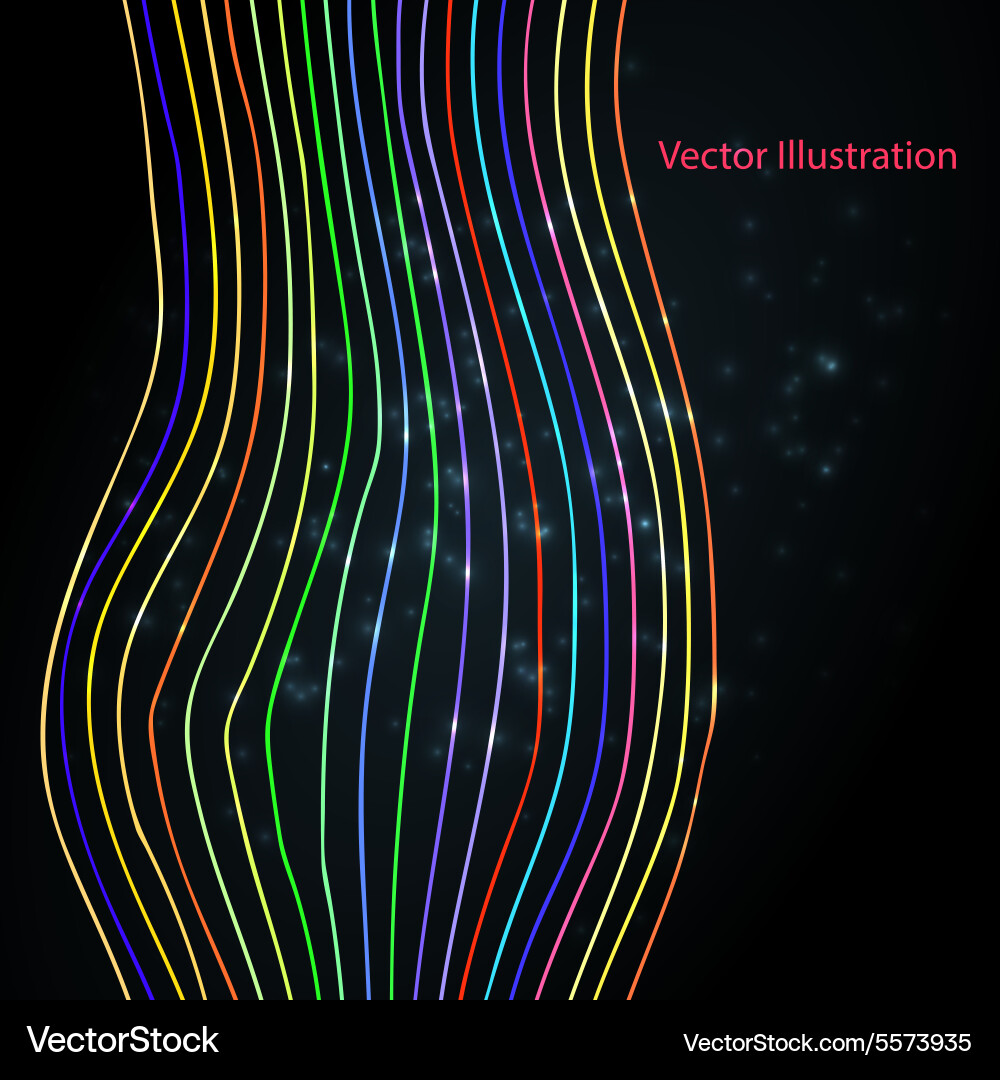 Abstract colorful lines background Vector Image
