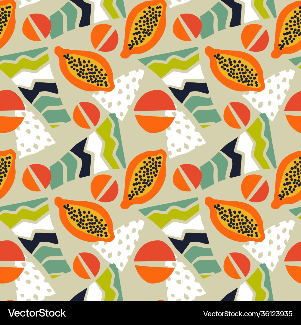 Bright seamless background with abstract pattern vector image