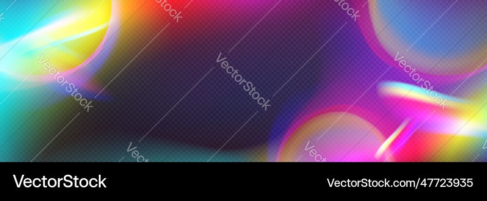 Realistic rainbow light prism effect – Royalty-Free Vector | VectorStock