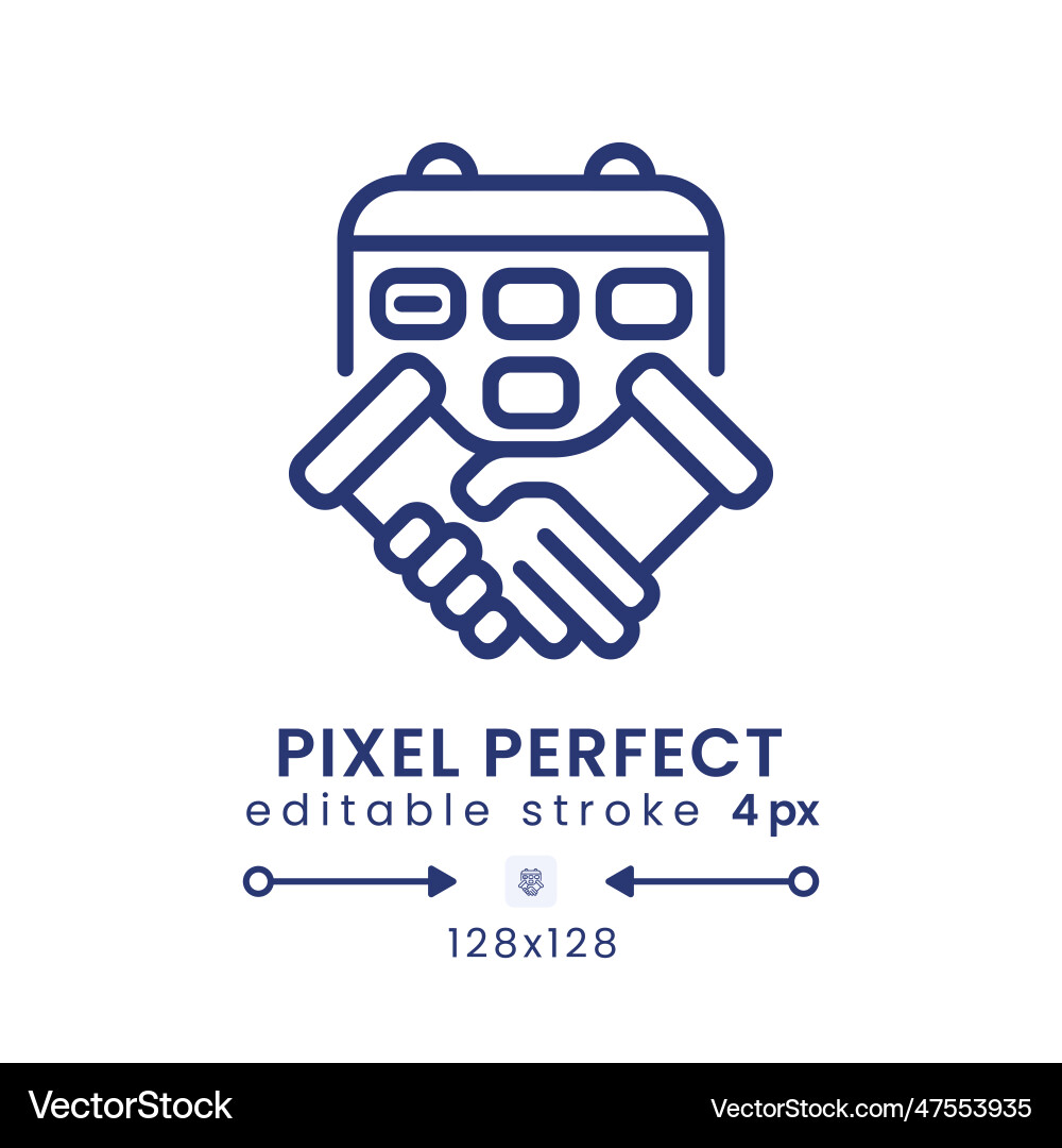 Scheduling service linear desktop icon Scheduling service linear desktop icon vector image