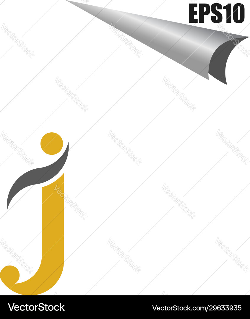 Simple j initial monogram design template elegant Simple j initial monogram design template elegant Vector Image