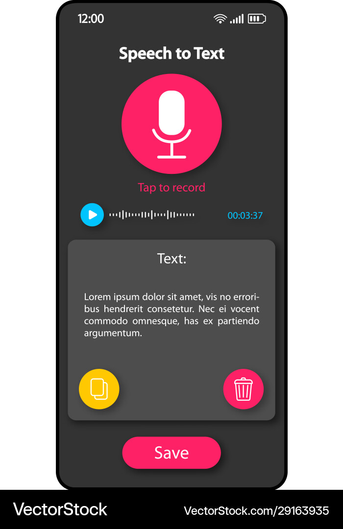 Text messages generator smartphone interface Text messages generator smartphone interface vector image