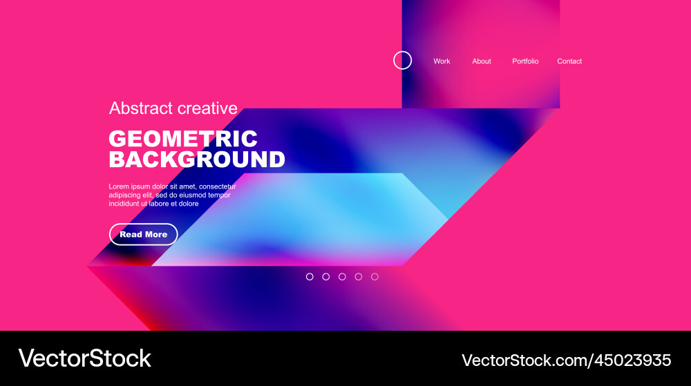 Triangles with fluid gradients abstract landing Triangles with fluid gradients abstract landing vector image