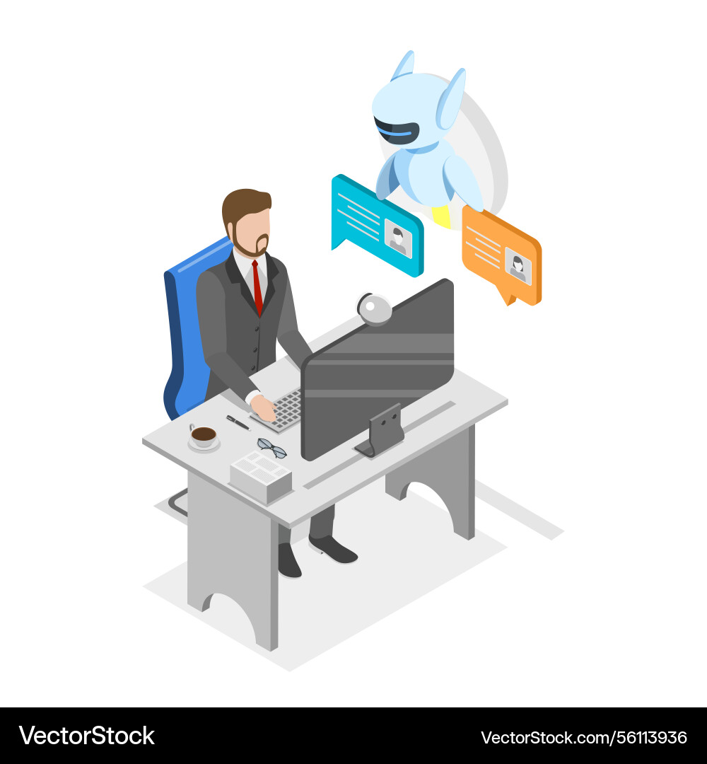 3d isometric flat Royalty Free Vector Image - VectorStock