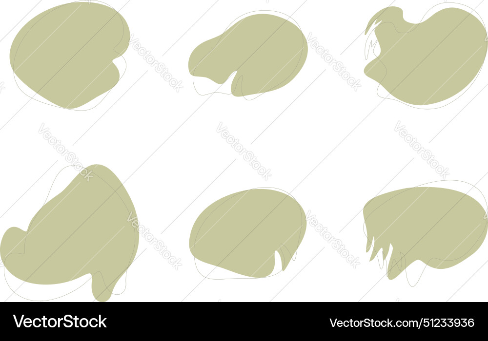 Blobs fluid liquid shapes symbol visual set Blobs fluid liquid shapes symbol visual set Vector Image