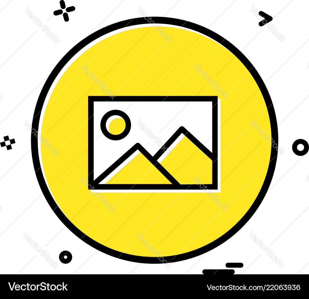 Gellery basic ui icon design Gellery basic ui icon design vector image