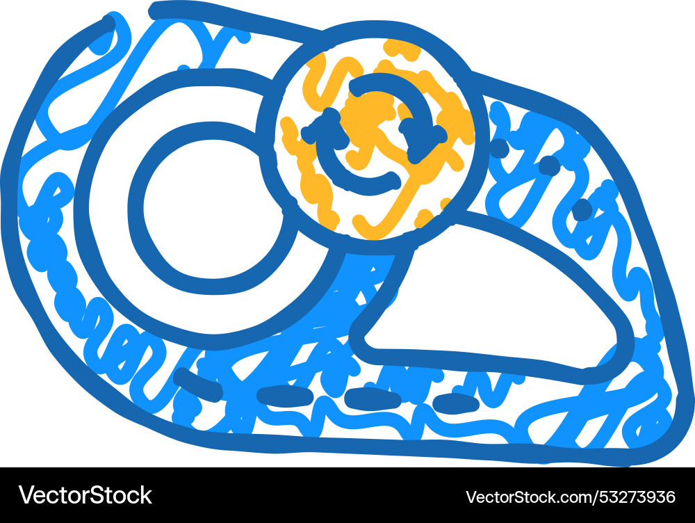 Headlight replacement icon doodle Royalty Free Vector Image