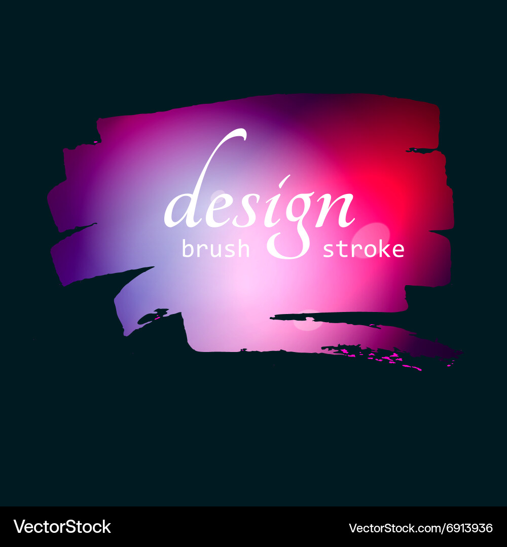 Paint splash frame for text on abstract bokeh Vector Image