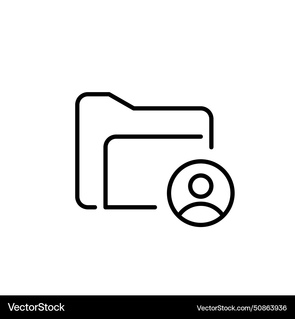 Personalized or user-specific file storage Personalized or user-specific file storage vector image