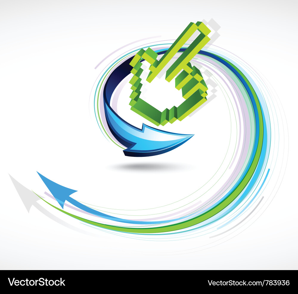Pointer Arrow Sign vector image