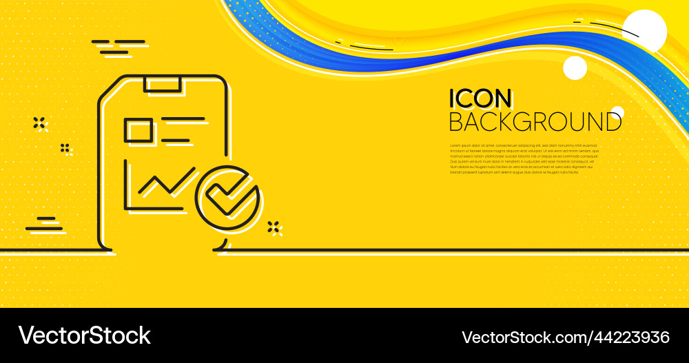 Report document line icon checklist minimal Report document line icon checklist minimal vector image