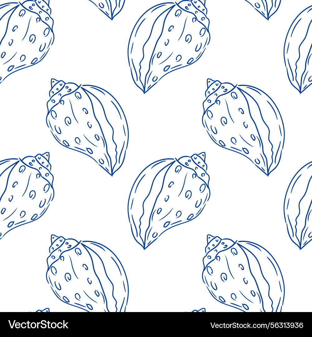 Shell patterns create a harmonious design Shell patterns create a harmonious design vector image