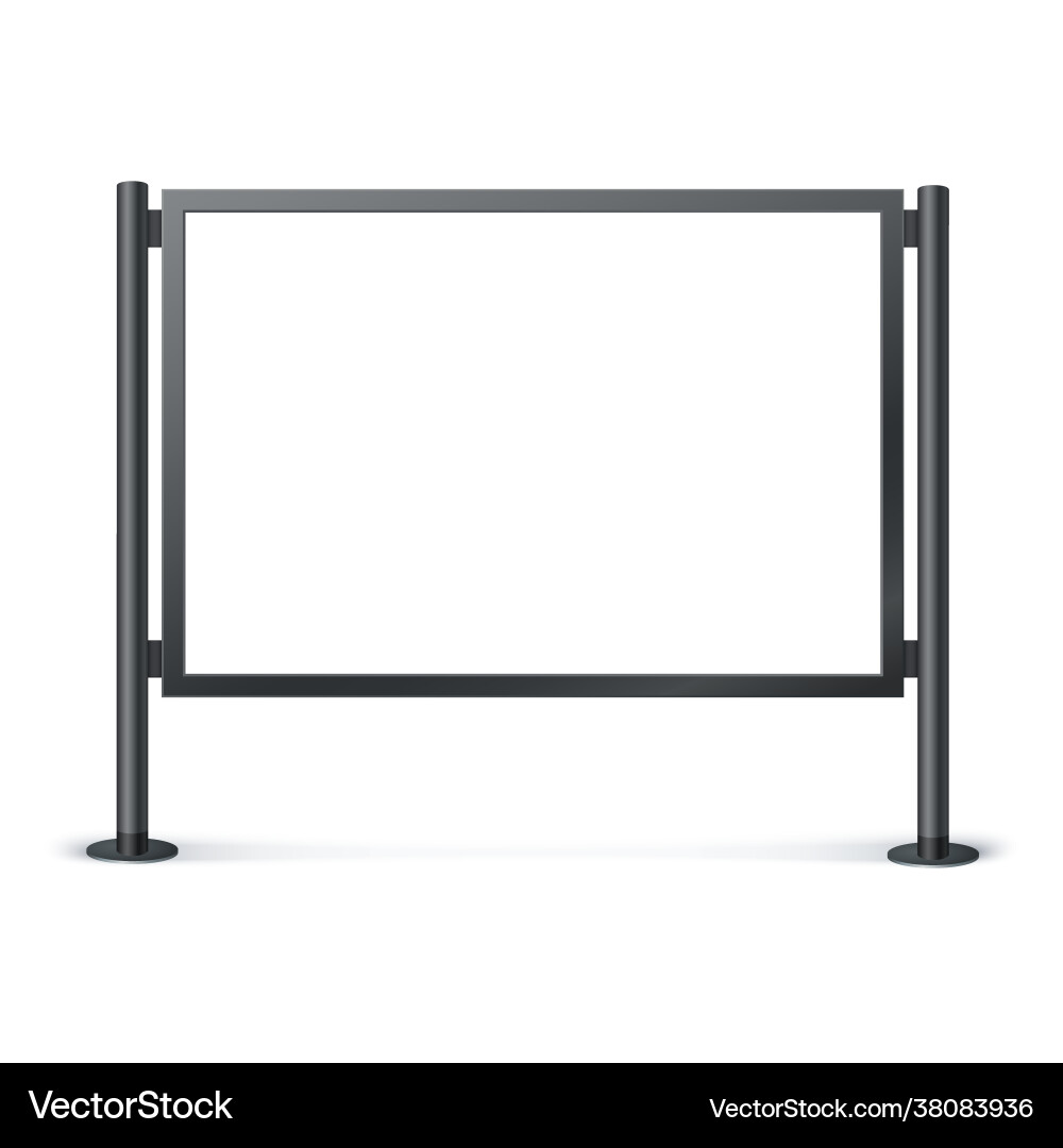 Street advertising stand for mockup Street advertising stand for mockup vector image