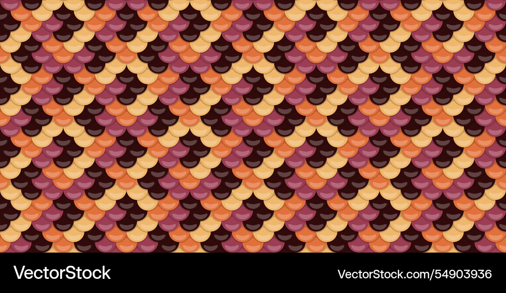 Stunning seamless pattern featuring overlapping Vector Image