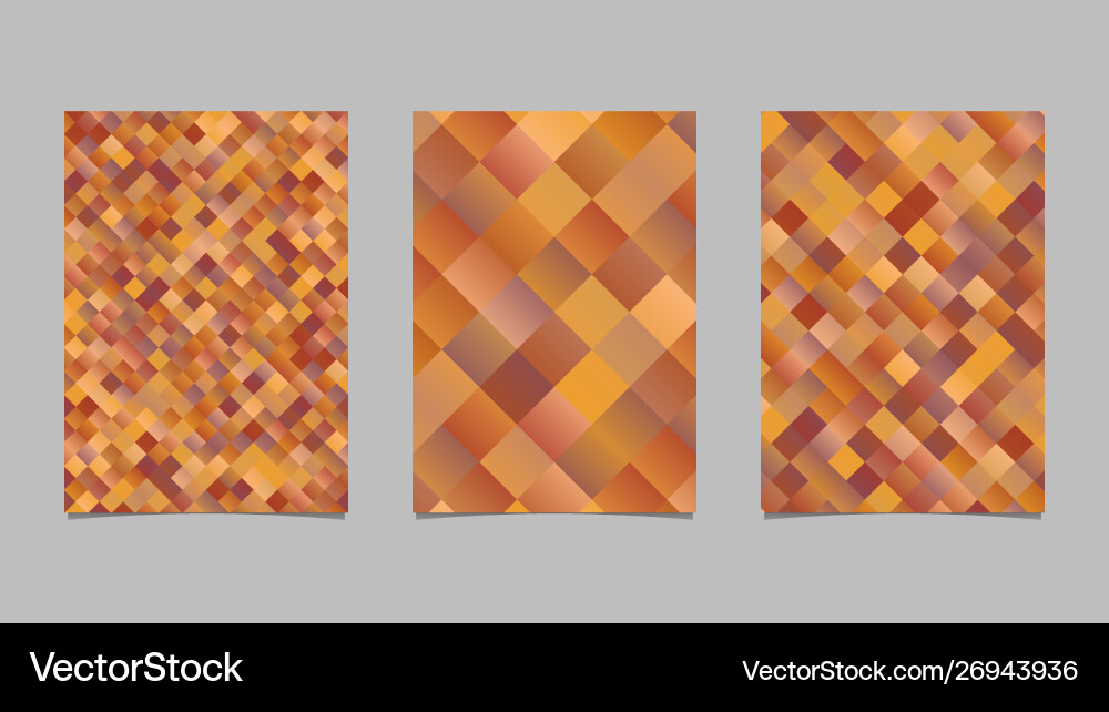 Trendy gradient square page template design set Trendy gradient square page template design set vector image