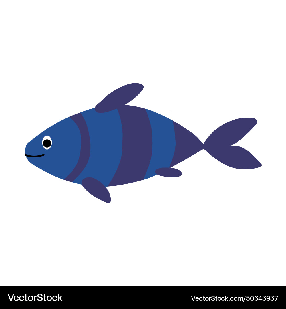 Aquatic fish Aquatic fish vector image
