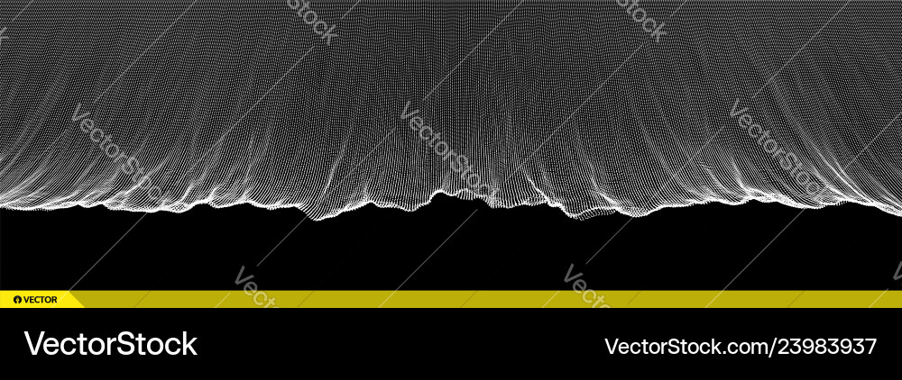 Array dynamic particles 3d grid surface Array dynamic particles 3d grid surface Vector Image