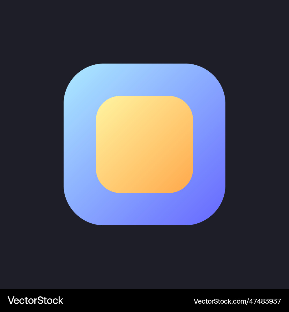 Background template flat gradient fill ui icon Background template flat gradient fill ui icon vector image
