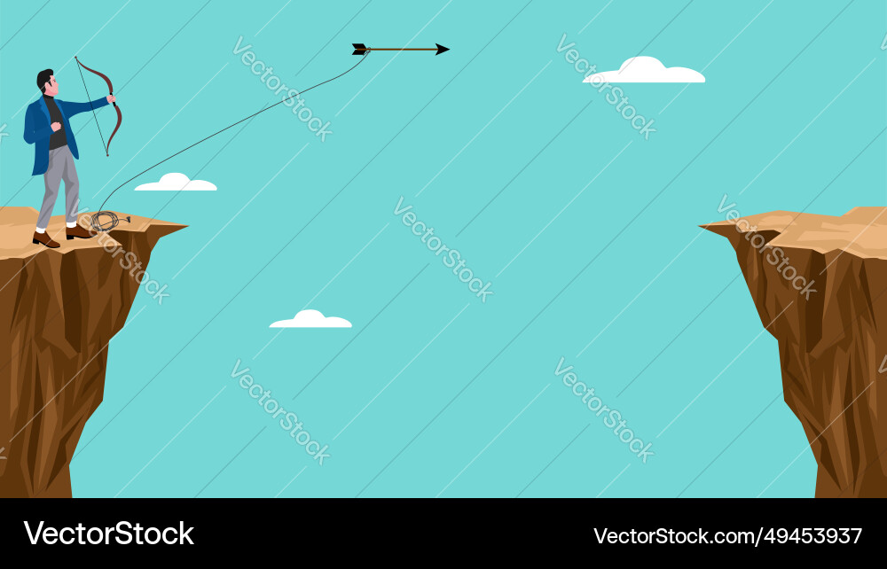 Creative problem solving with the concept Vector Image