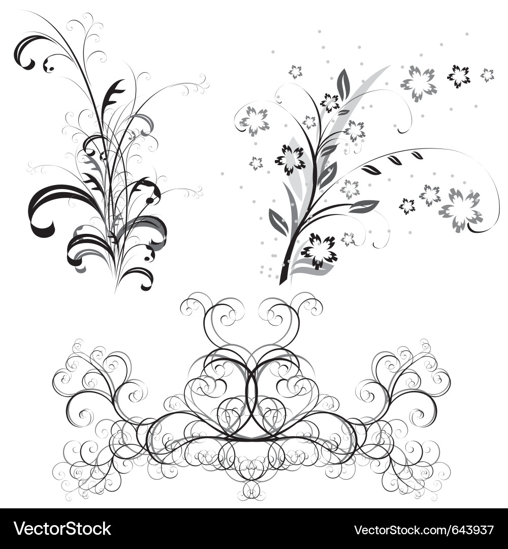 Ornate patterns Vector Image
