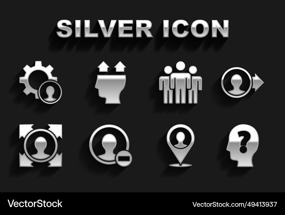 Set create account screen head with question mark Set create account screen head with question mark vector image