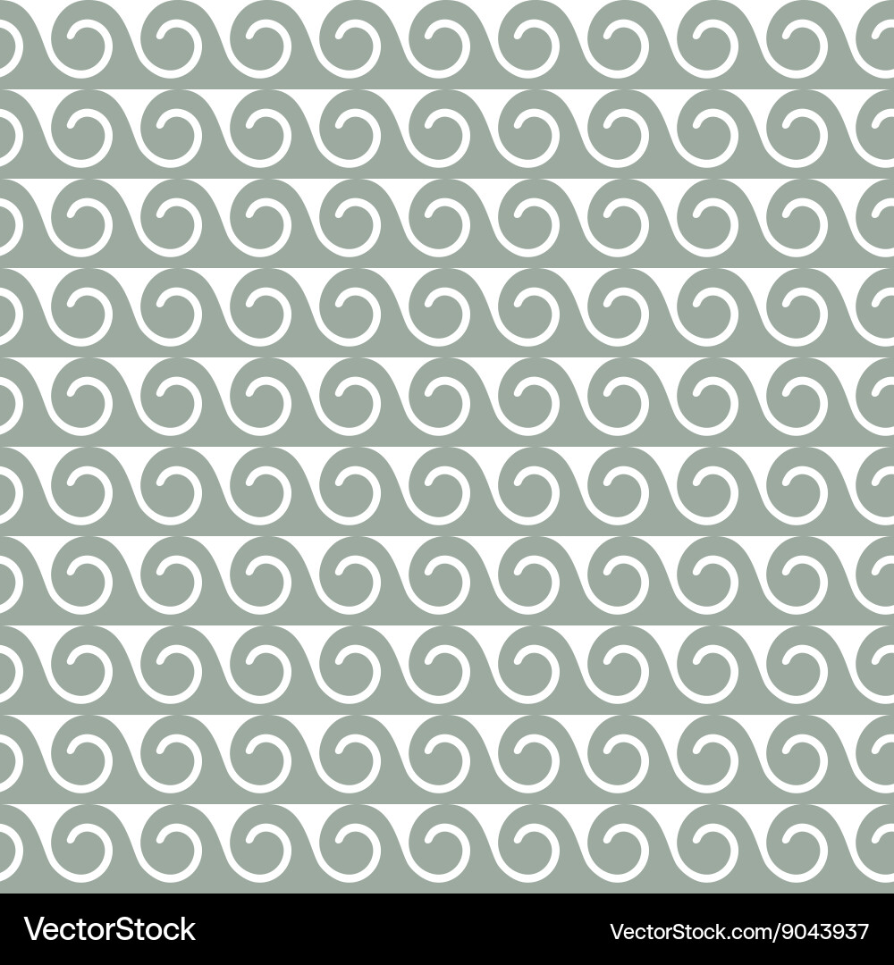 Stylized Wave Pattern Vector Image