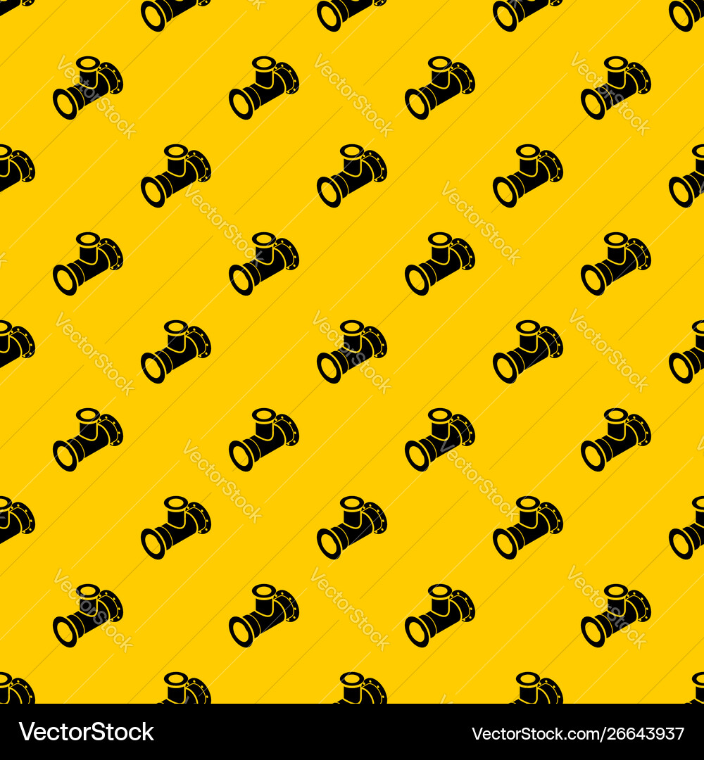 Tee pipe pattern Tee pipe pattern vector image