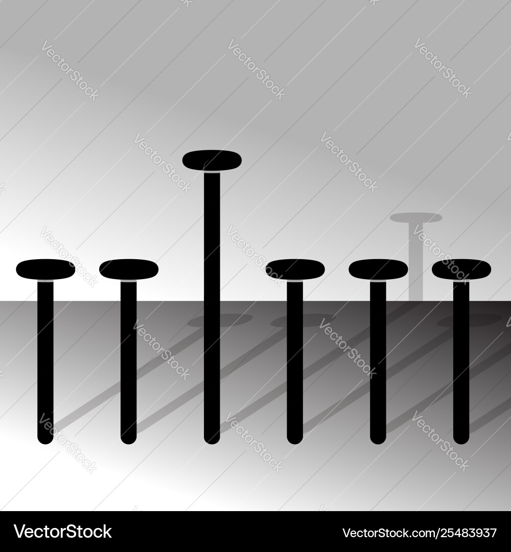 Uniqueness objects dissimilarity Vector Image