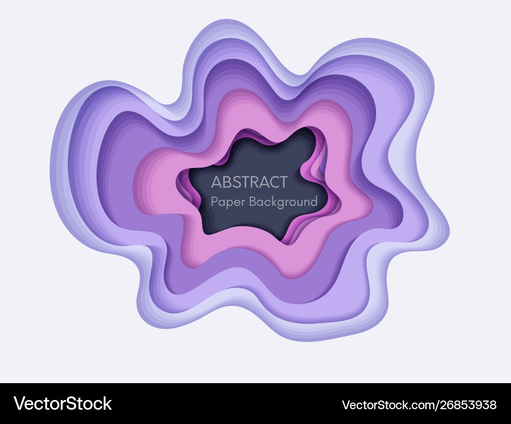 Abstract 3d background with papercut shapes paper Abstract 3d background with papercut shapes paper vector image