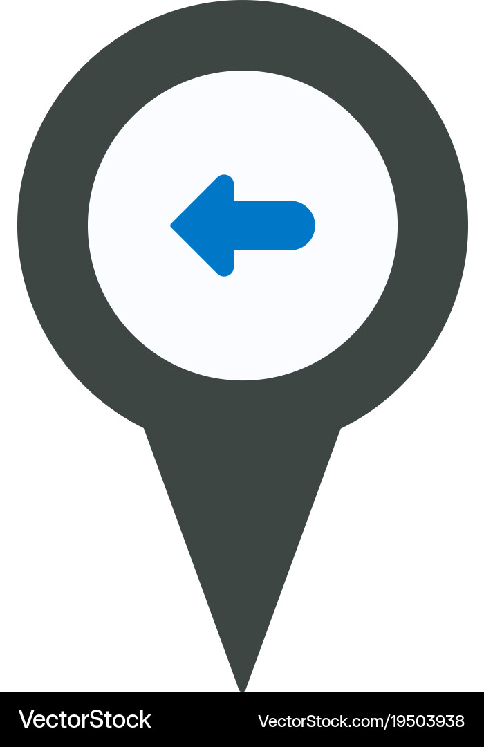 Arrows location marker pin place pointer position vector image