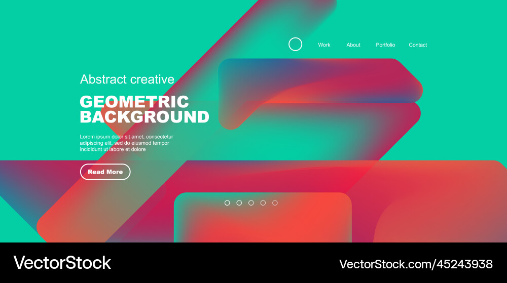 Fluid gradient triangles landing page background Fluid gradient triangles landing page background Vector Image