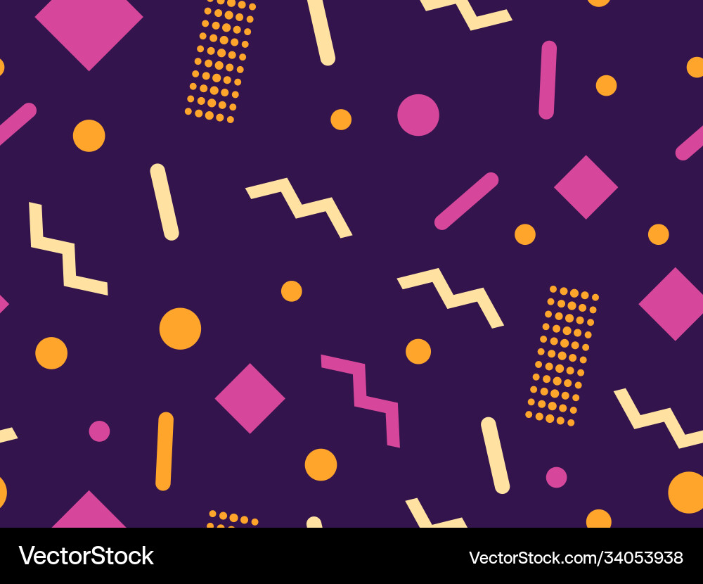 Geometric seamless pattern with triangles Vector Image