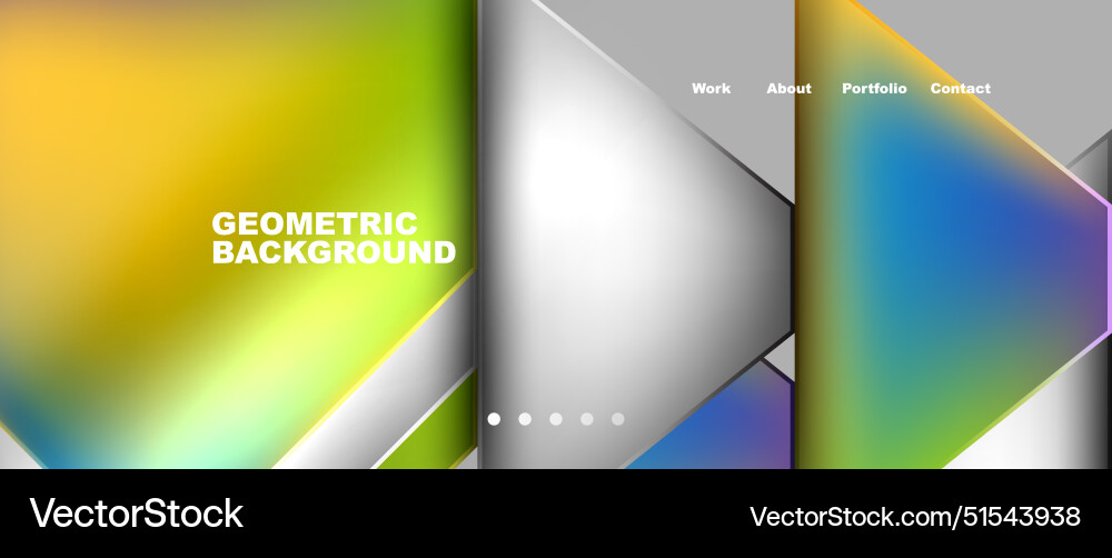 Gradient triangle geometric minimal wallpaper Vector Image