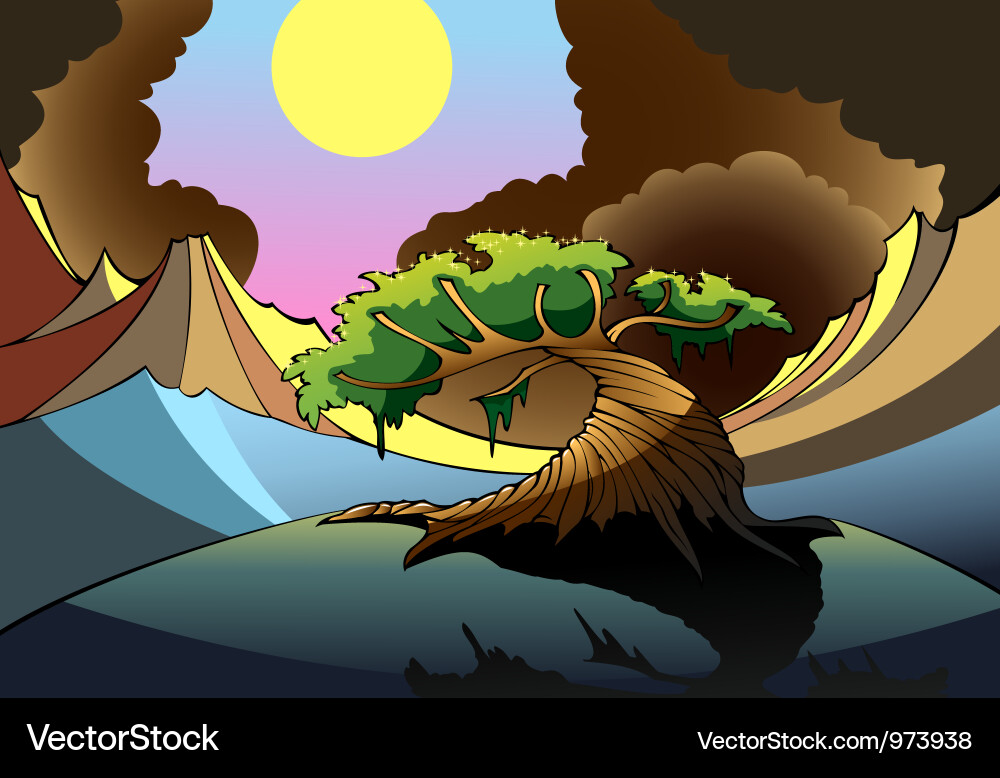 Magic tree Vector Image