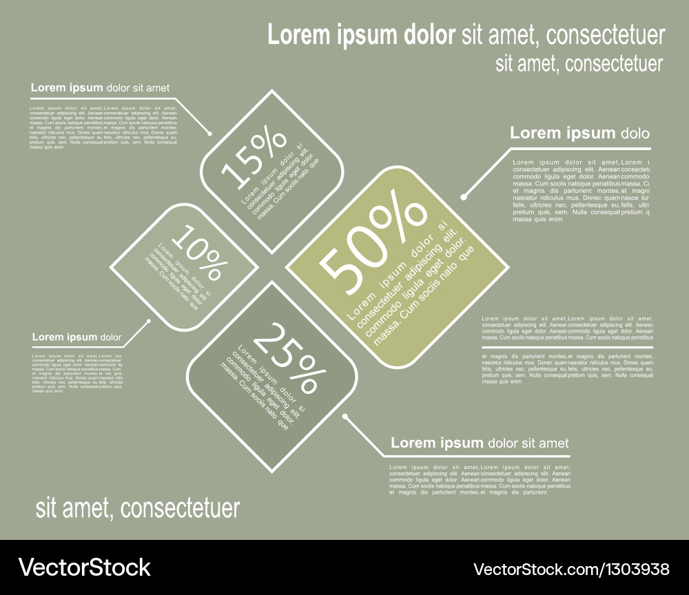 Modern Data Chart Template vector image