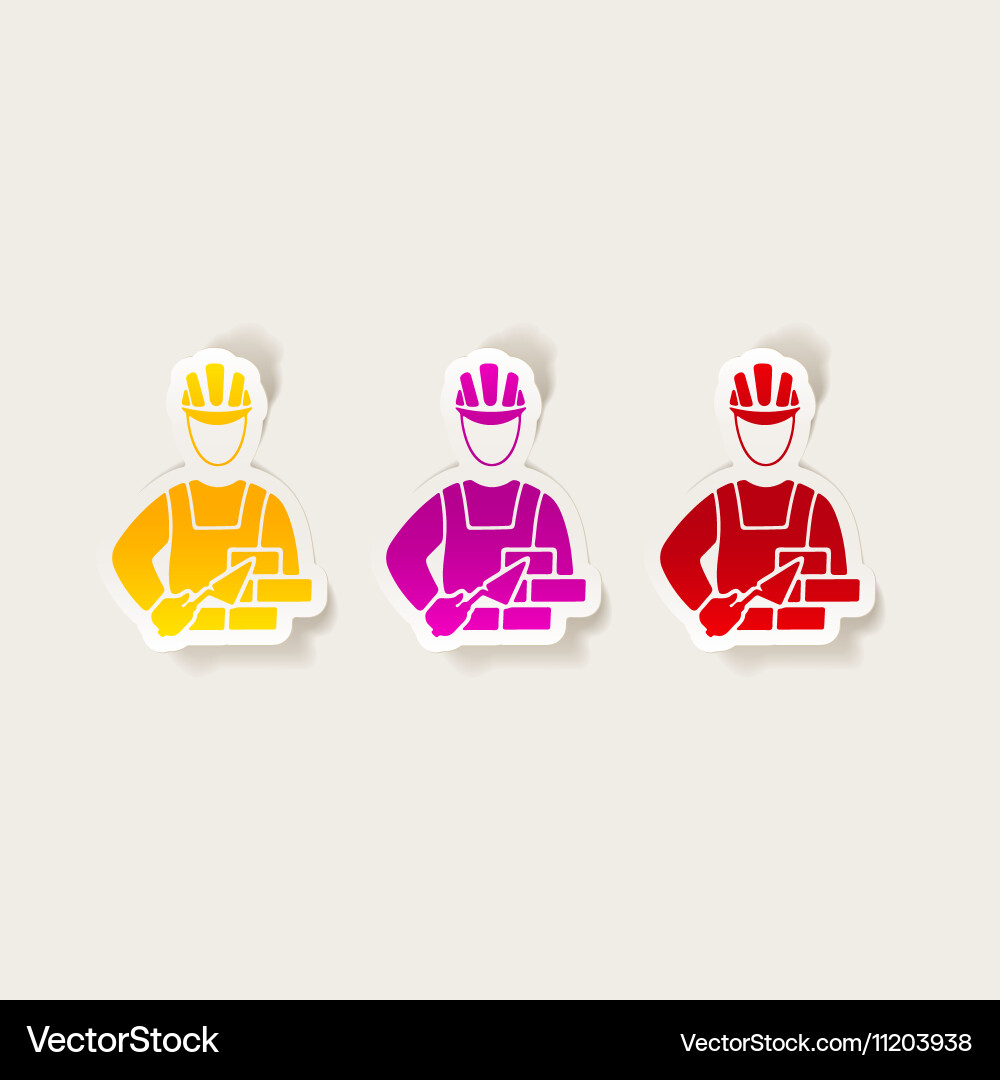 Realistic design element builder Vector Image